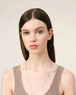 Ami Paris Ami de Coeur Chain Necklace SILVER Outlet
