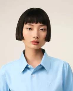 Ami Paris Ami de Coeur Classic Shirt CASHMERE BLUE Clearance