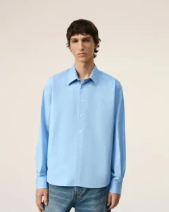 Ami Paris Ami de Coeur Classic Shirt CASHMERE BLUE Online
