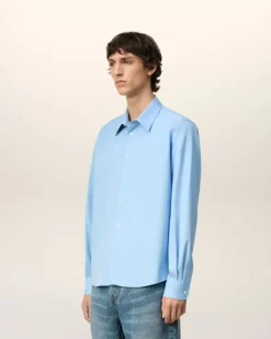 Ami Paris Ami de Coeur Classic Shirt CASHMERE BLUE Online