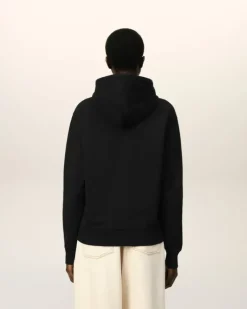 Ami Paris Ami de Coeur Hoodie BLACK Clearance