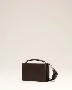 Ami Paris Ami de Coeur Lunch Box Bag DARK COFFEE Discount