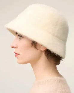 Ami Paris Ami de Coeur Stud Bucket Hat OFF WHITE Flash Sale