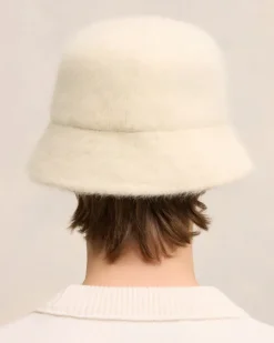 Ami Paris Ami de Coeur Stud Bucket Hat OFF WHITE Flash Sale
