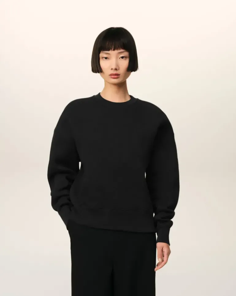 Ami Paris Ami de Coeur Sweatshirt BLACK Cheap