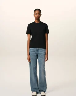 Ami Paris Ami de Coeur T-shirt BLACK Online