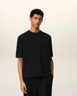 Ami Paris Ami de Coeur T-shirt BLACK Discount