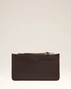 Ami Paris Ami de Coeur Zipped Card Holder DARK COFFEE Shop