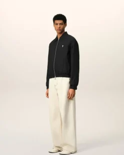 Ami Paris Ami de Coeur Zipped Jacket BLACK Hot