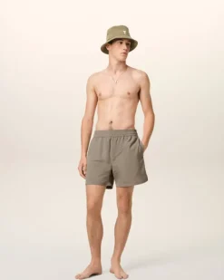 Ami Paris Beige Beach Short ASH Discount