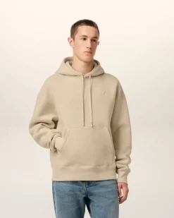 Ami Paris Beige Cotton Ami de Coeur Hoodie GINGER Best