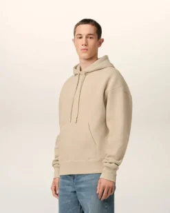 Ami Paris Beige Cotton Ami de Coeur Hoodie GINGER Best