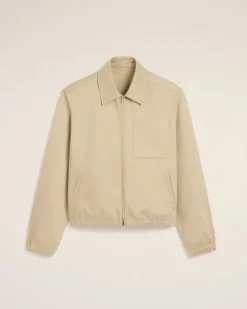 Ami Paris Beige Cotton Ami de Coeur Zipped Jacket GINGER Shop
