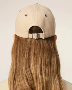 Ami Paris Beige Cotton Ami de Coeur Embroidery Cap GINGER Best Sale