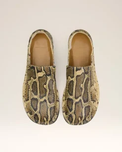 Ami Paris Beige Leather Midi Slippers NATURAL Fashion