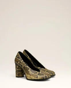 Ami Paris Beige Leather Piano Pump NATURAL Store