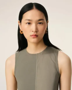 Ami Paris Beige Long Straight Dress ASH Clearance