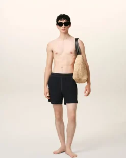 Ami Paris Beach Short BLACK Cheap