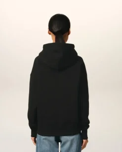 Ami Paris Cotton Ami de Coeur Hoodie BLACK Flash Sale