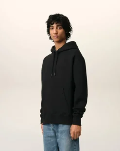 Ami Paris Cotton Ami de Coeur Hoodie BLACK Flash Sale