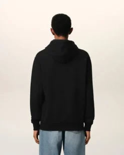 Ami Paris Cotton Ami de Coeur Hoodie BLACK Outlet