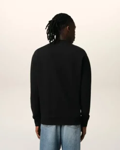 Ami Paris Cotton Ami de Coeur Sweatshirt BLACK Sale