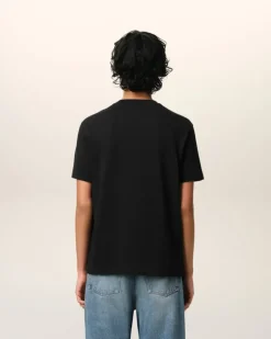 Ami Paris Cotton Ami de Coeur T-Shirt BLACK Cheap
