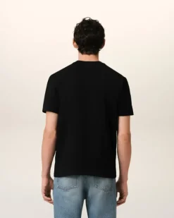Ami Paris Cotton Ami de Coeur T-Shirt BLACK Hot