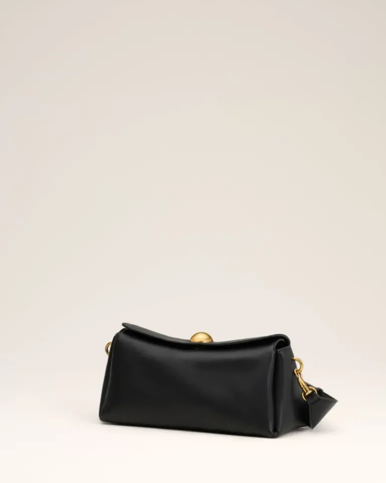 Ami Paris Leather Carrousel Bag BLACK Clearance
