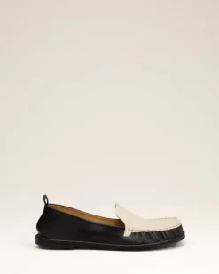 Ami Paris Leather Midi Loafers BLACK New