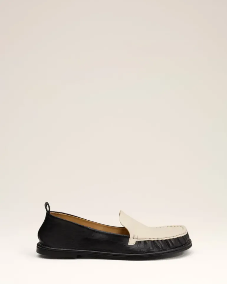 Ami Paris Leather Midi Loafers BLACK New