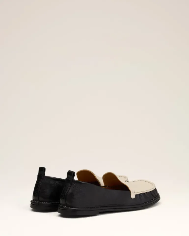 Ami Paris Leather Midi Loafers BLACK New