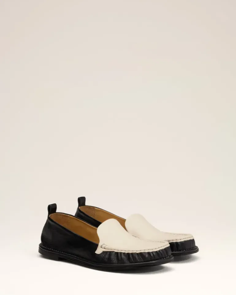 Ami Paris Leather Midi Loafers BLACK New
