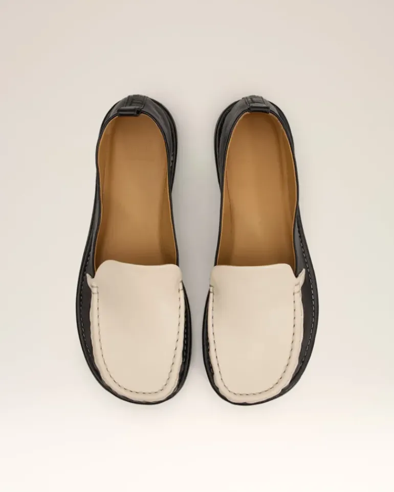 Ami Paris Leather Midi Loafers BLACK New
