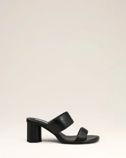 Ami Paris Leather Piano Sandals BLACK Best Sale