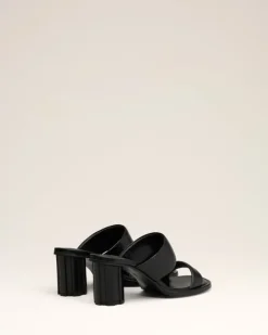 Ami Paris Leather Piano Sandals BLACK Best Sale