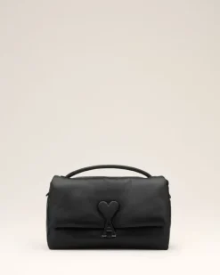 Ami Paris Leather Voulez-Vous Bag BLACK Cheap