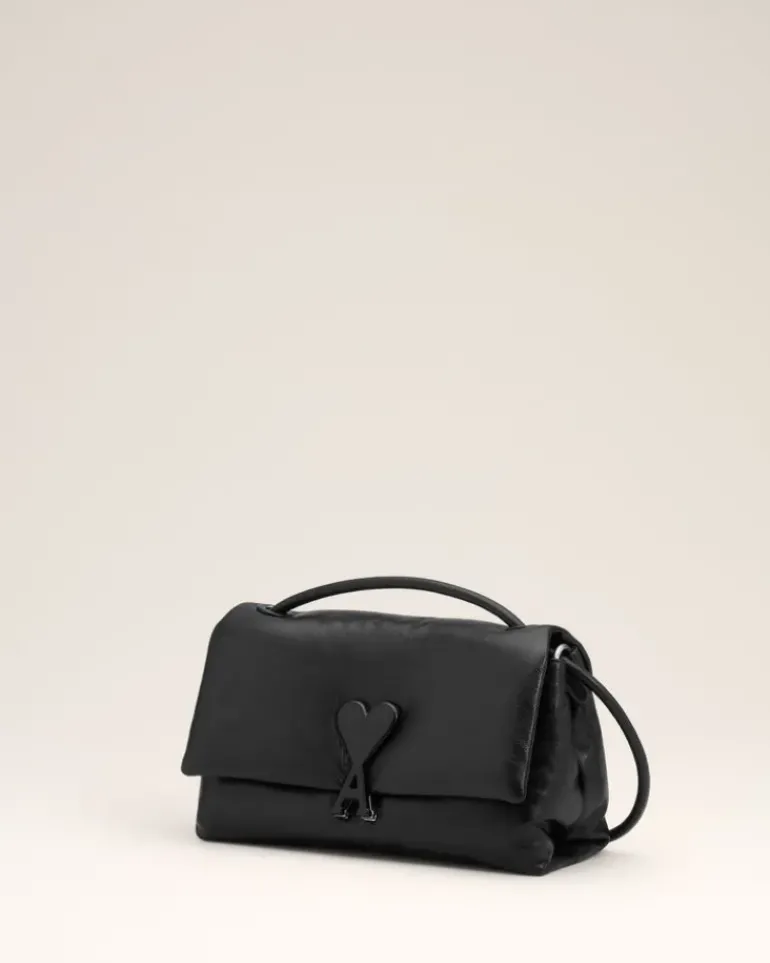Ami Paris Leather Voulez-Vous Bag BLACK Cheap