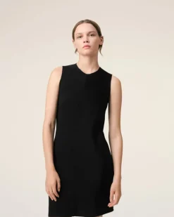 Ami Paris Straight Short Dress BLACK Hot