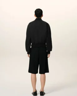 Ami Paris Twill Bomber BLACK Clearance