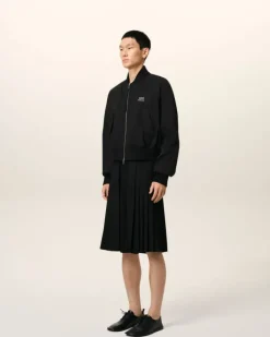 Ami Paris Twill Bomber BLACK Clearance