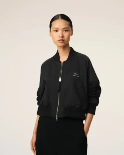 Ami Paris Twill Bomber BLACK Online