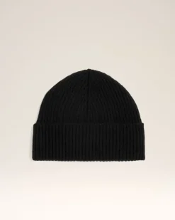 Ami Paris Black Wool Ami de Coeur Beanie BLACK/RED Online