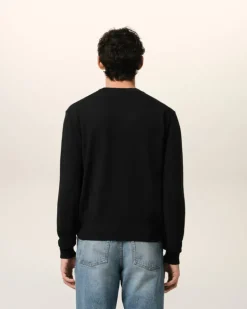 Ami Paris Wool Ami de Coeur Crew Neck Sweater BLACK New