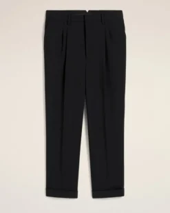 Ami Paris Wool Carrot Fit Trousers BLACK Flash Sale
