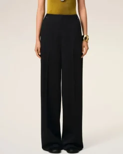 Ami Paris Wool Sailor Trousers BLACK Cheap