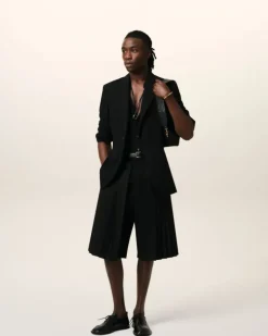 Ami Paris Wool Semi-Lined Jacket BLACK Clearance