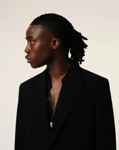 Ami Paris Wool Semi-Lined Jacket BLACK Clearance