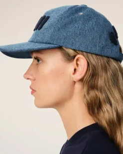 Ami Paris Blue Cotton Patch Trucker Cap USED BLUE Store
