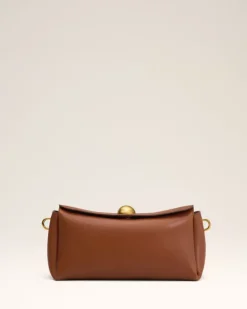 Ami Paris Brown Leather Carrousel Bag CINNAMON Store